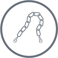 Крепежная цепь 10 мм 63 Н*м 0 8-КЦ10-6,3L